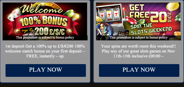 online casino promotions